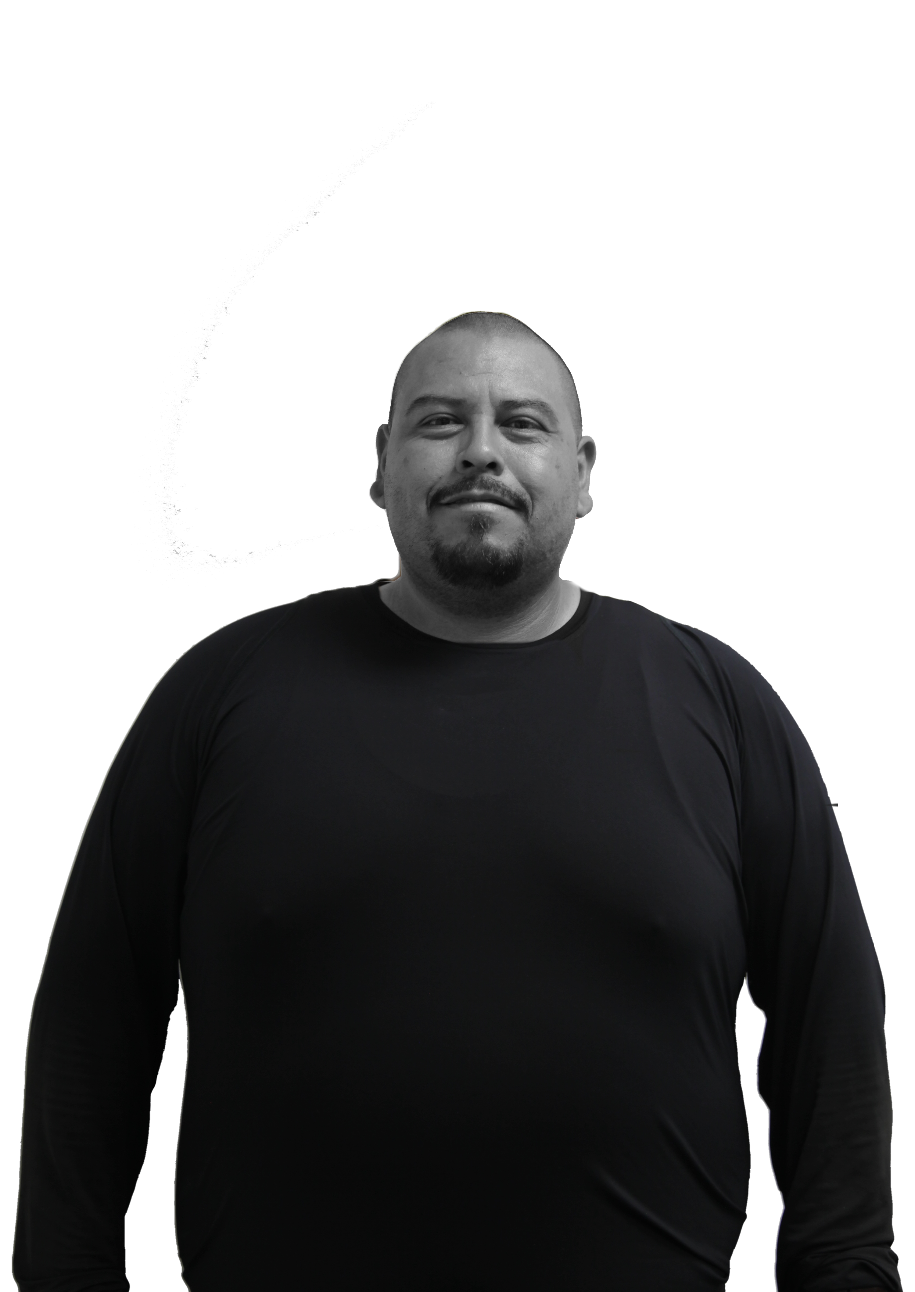 Jorge Clipped white BW